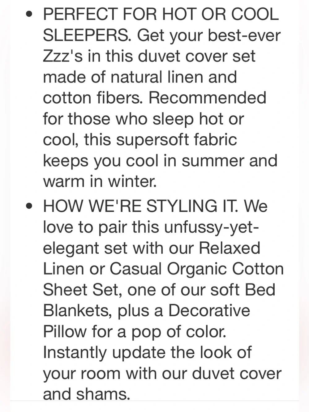 PARACHUTE NWT Full/Queen Relaxed Linen Duvet Cover & Sham Set -Parchment